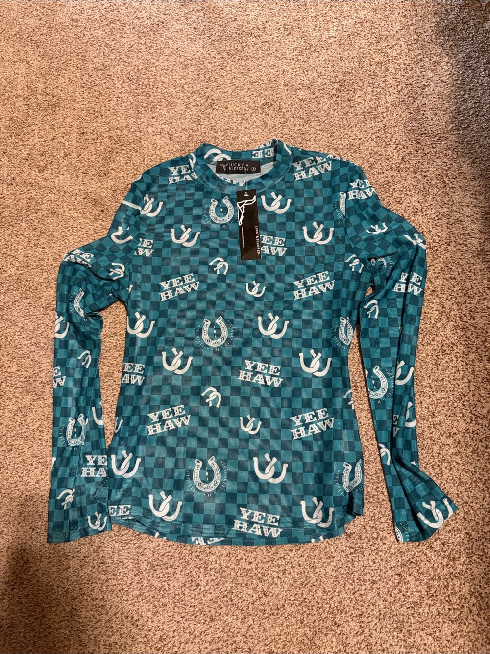 NWT lucky & blessed mesh size small